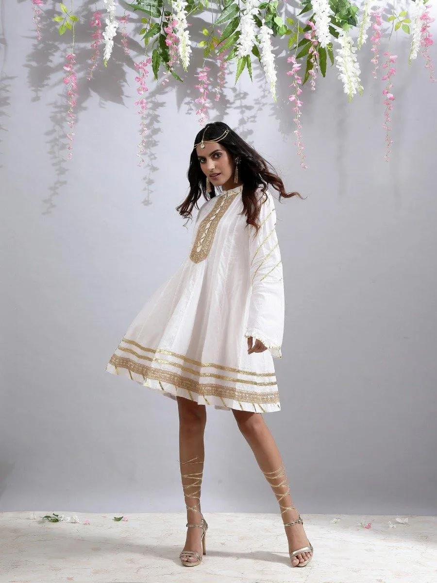 Nadia- ivory tunic