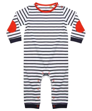 Navy/White - Striped bodysuit