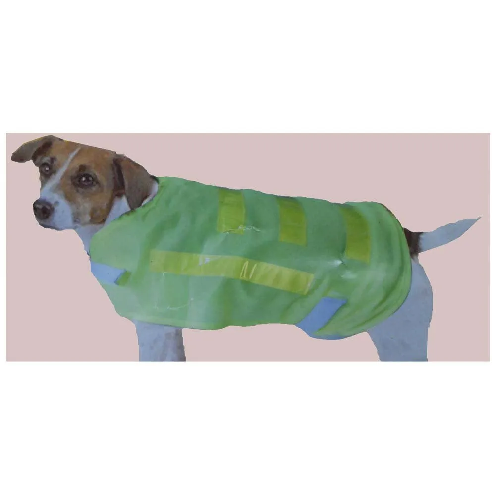 Neon Yellow Large Pet Saftey Vest With Reflective Strips  - PETVEST-01L