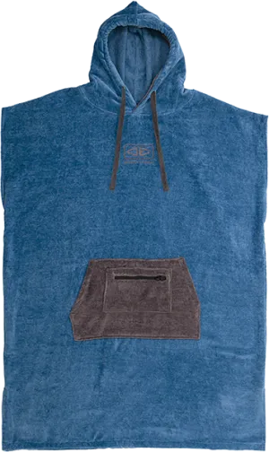 Ocean and Earth Mens Day Break Poncho Blue