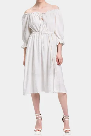 Off Shoulder Cotton Dress for Women