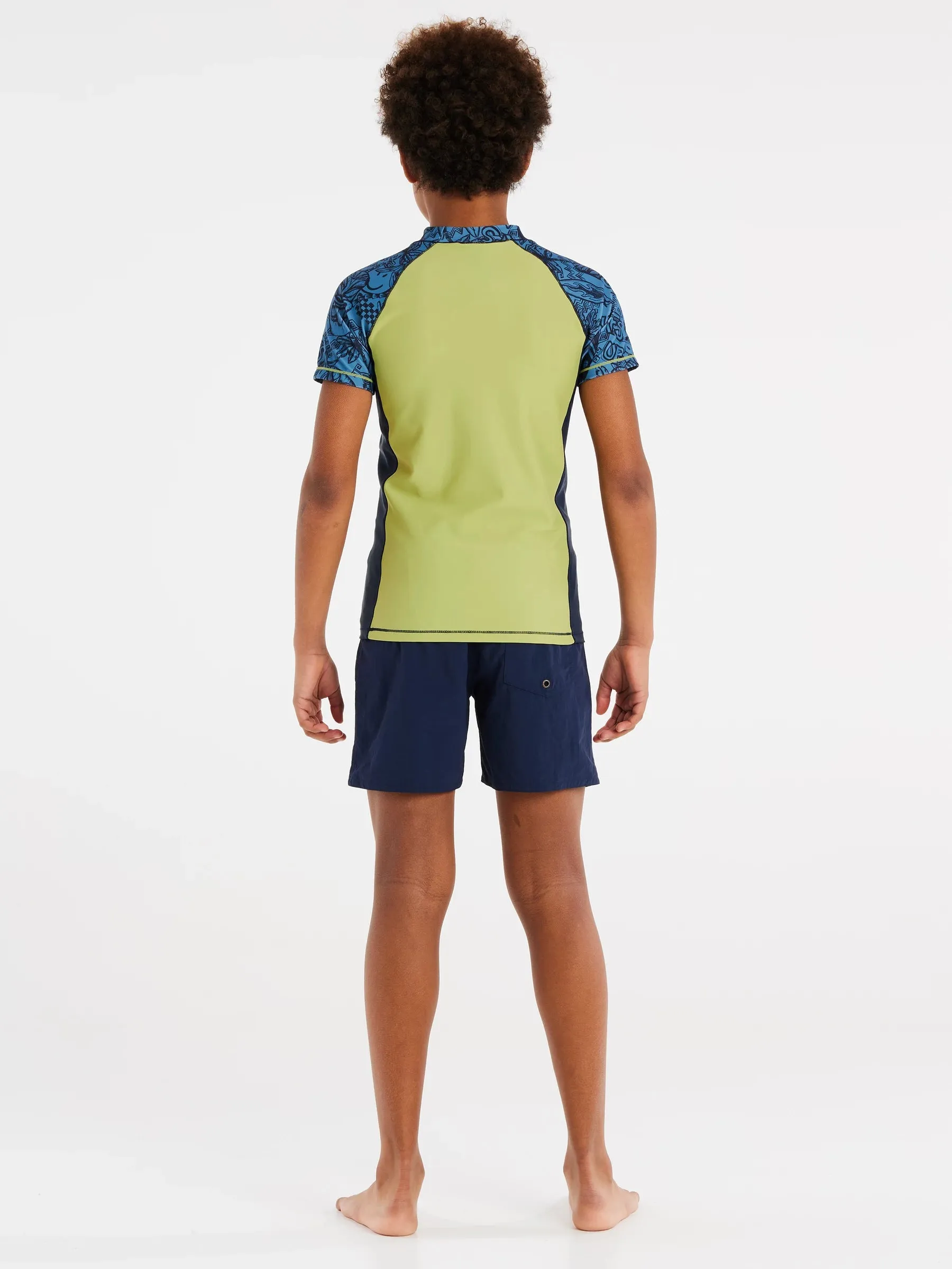 Protest PRTAHOY JR Rashguard - Kids Short Sleeve - Algae Green