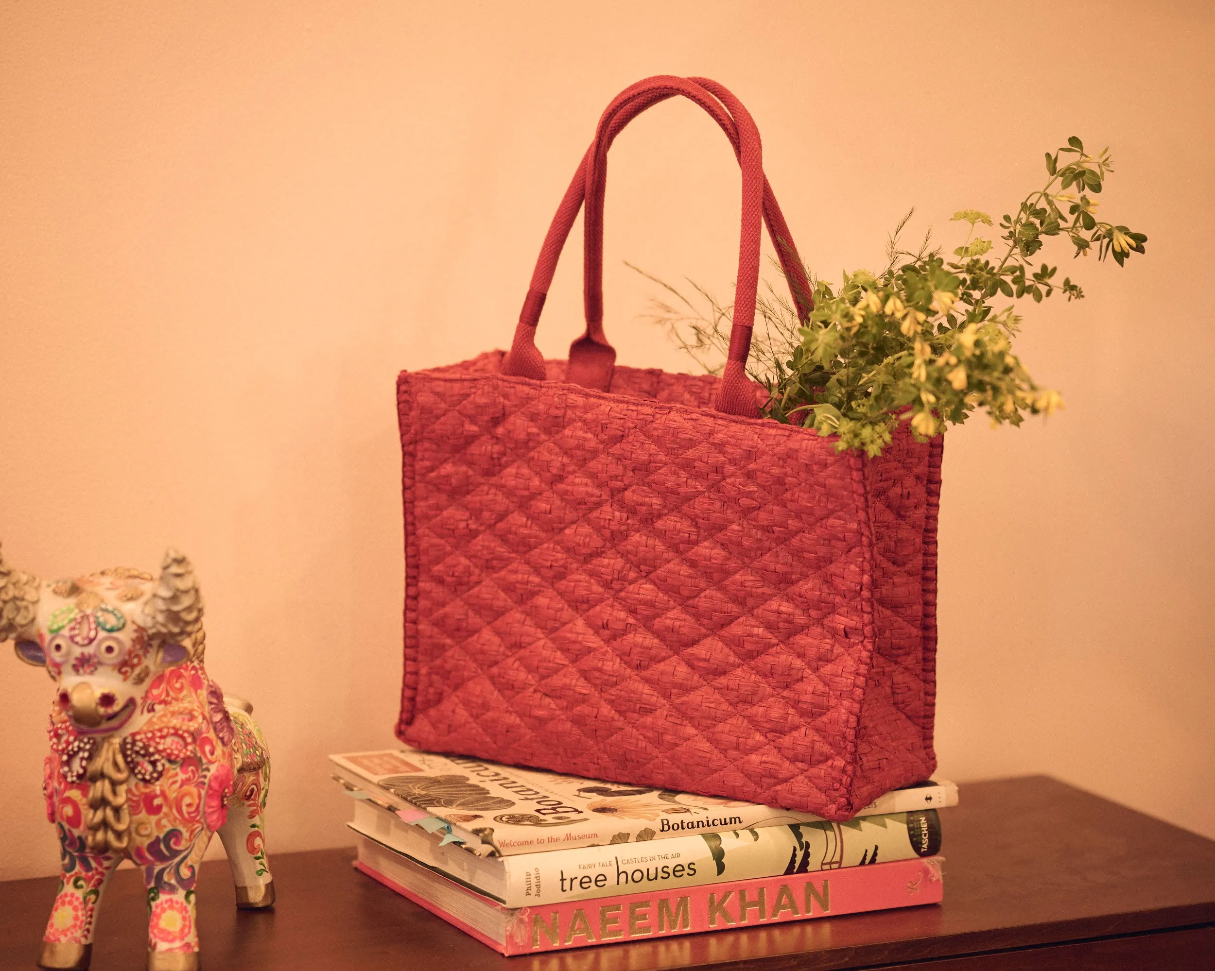 Raffia Tote Bag