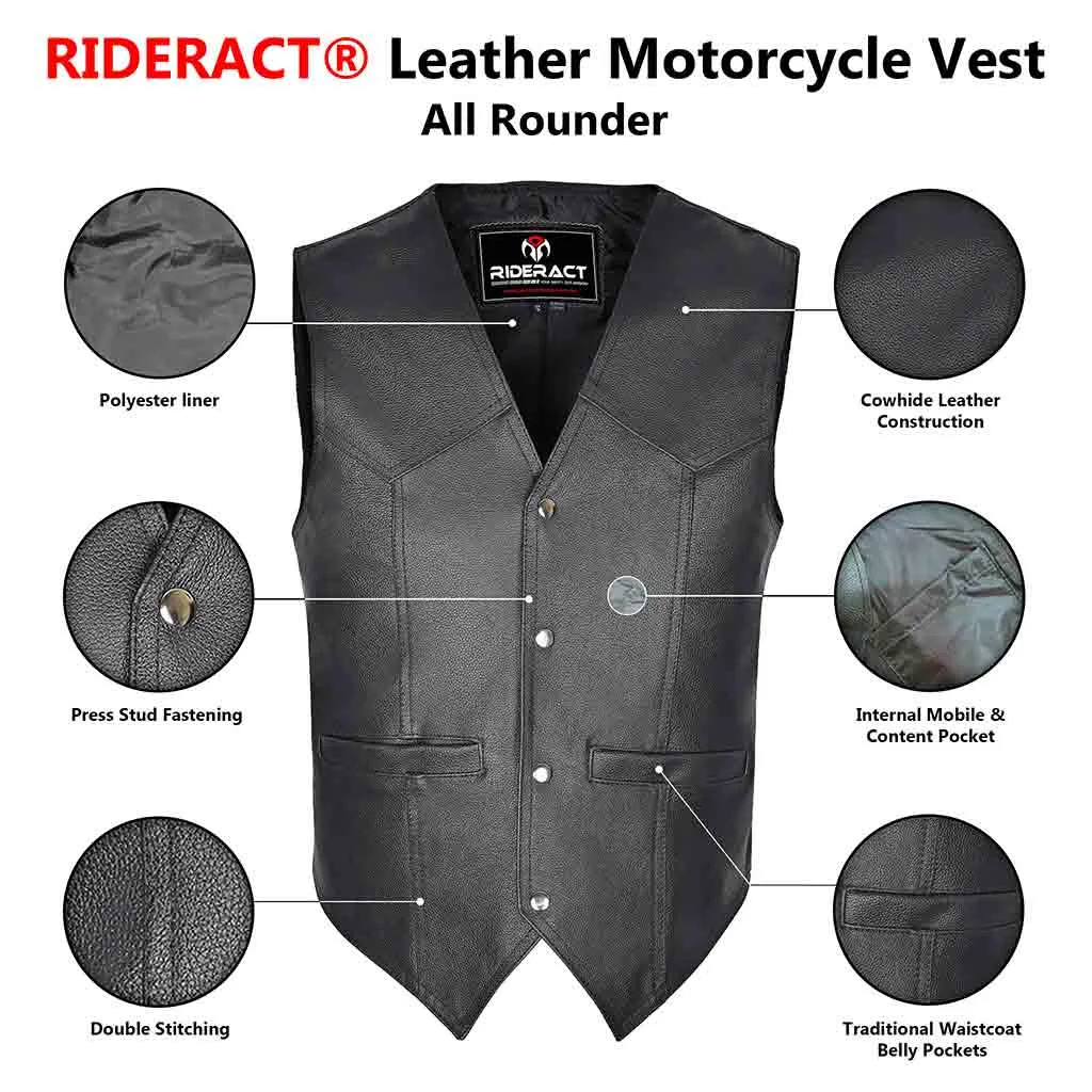 RIDERACT® Classic Plain All Rounder Vest