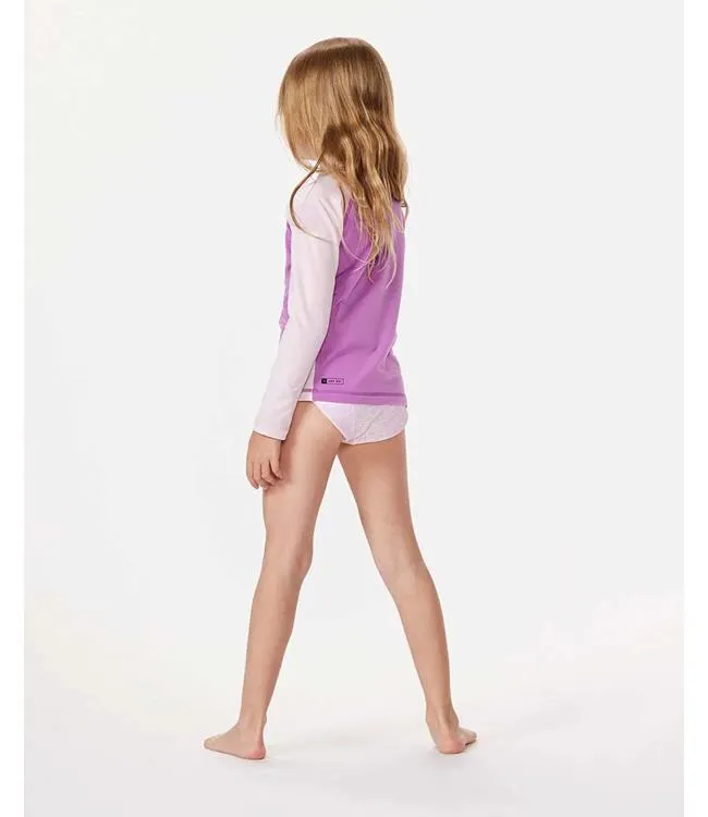 Ripcurl Icons UV Brushed Kids Long Sleeve (2024) - Neon Purple