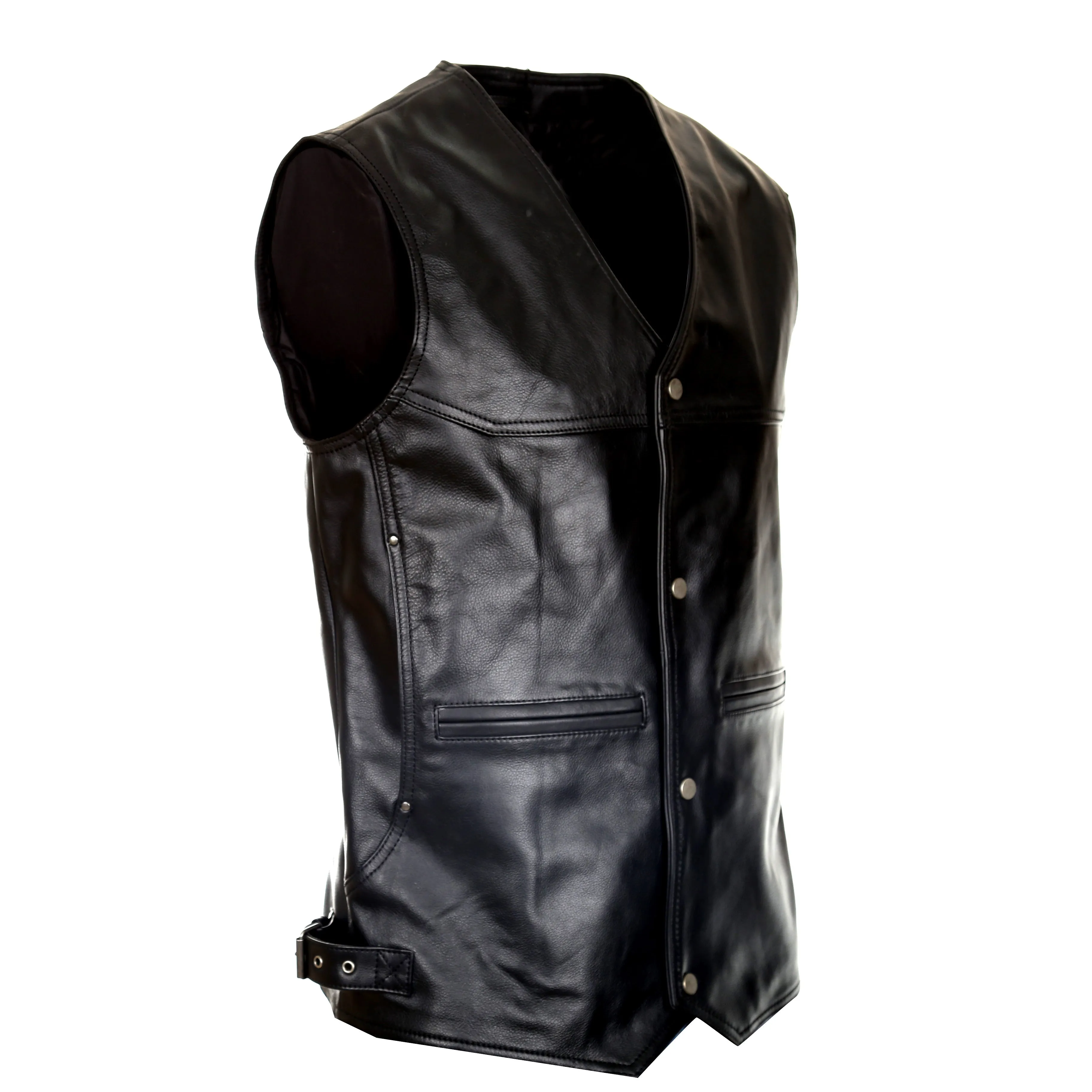 Rodeo Men's Motorcycle Leather Vest