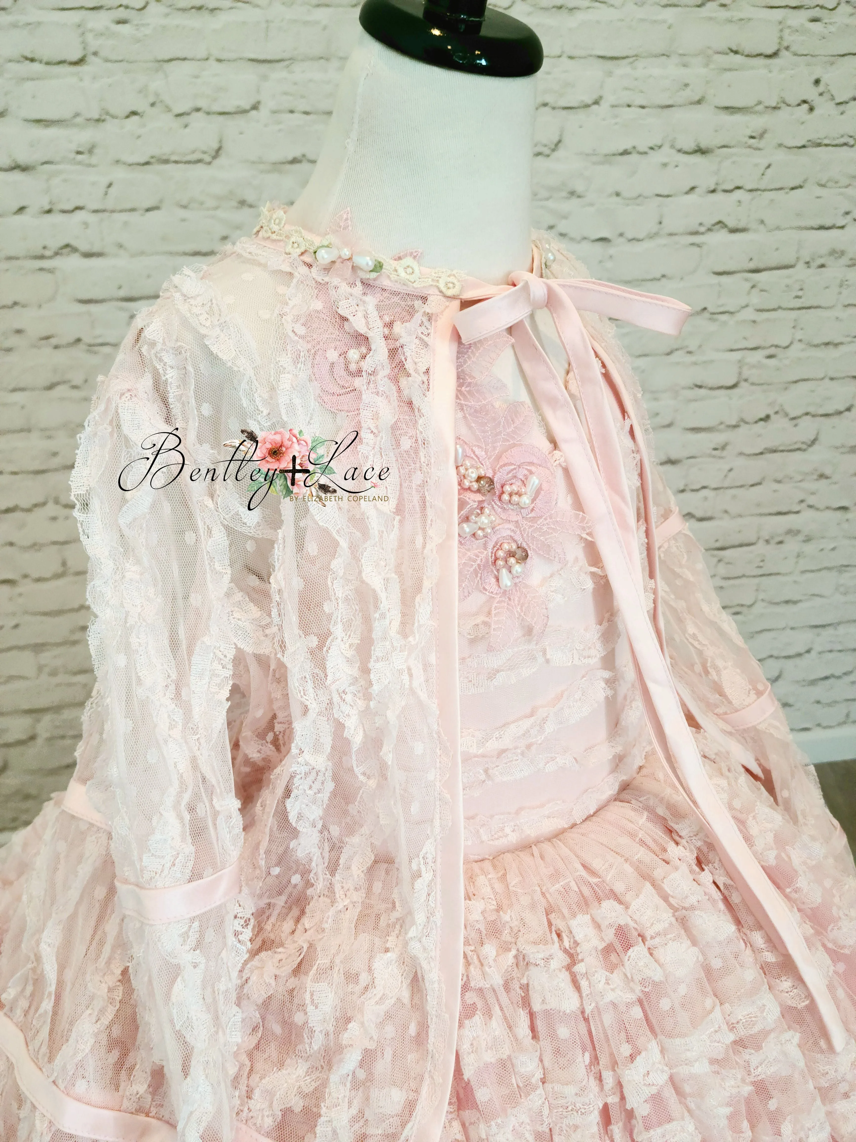 RTS RETIRED RENTALEUC "Pink Splendor" -  Dress Jacket Floor Length Dress  (7 Year - Petite 9 Year)