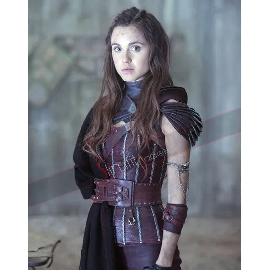 Shannara Chronicles Amberle Elessedil Brown Leather Vest