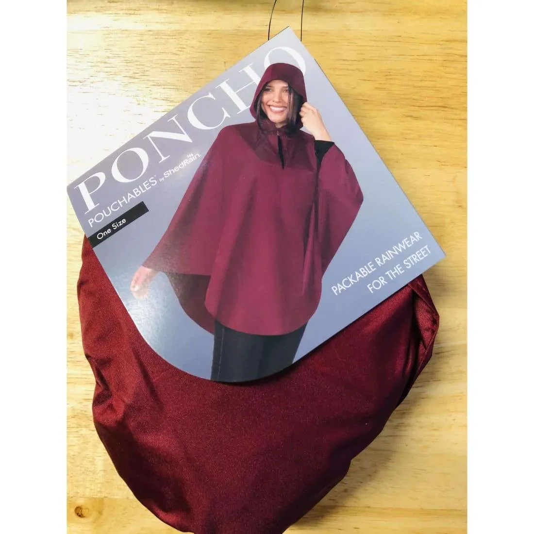 ShedRain Ladies' Packable Poncho One Size Fits Most