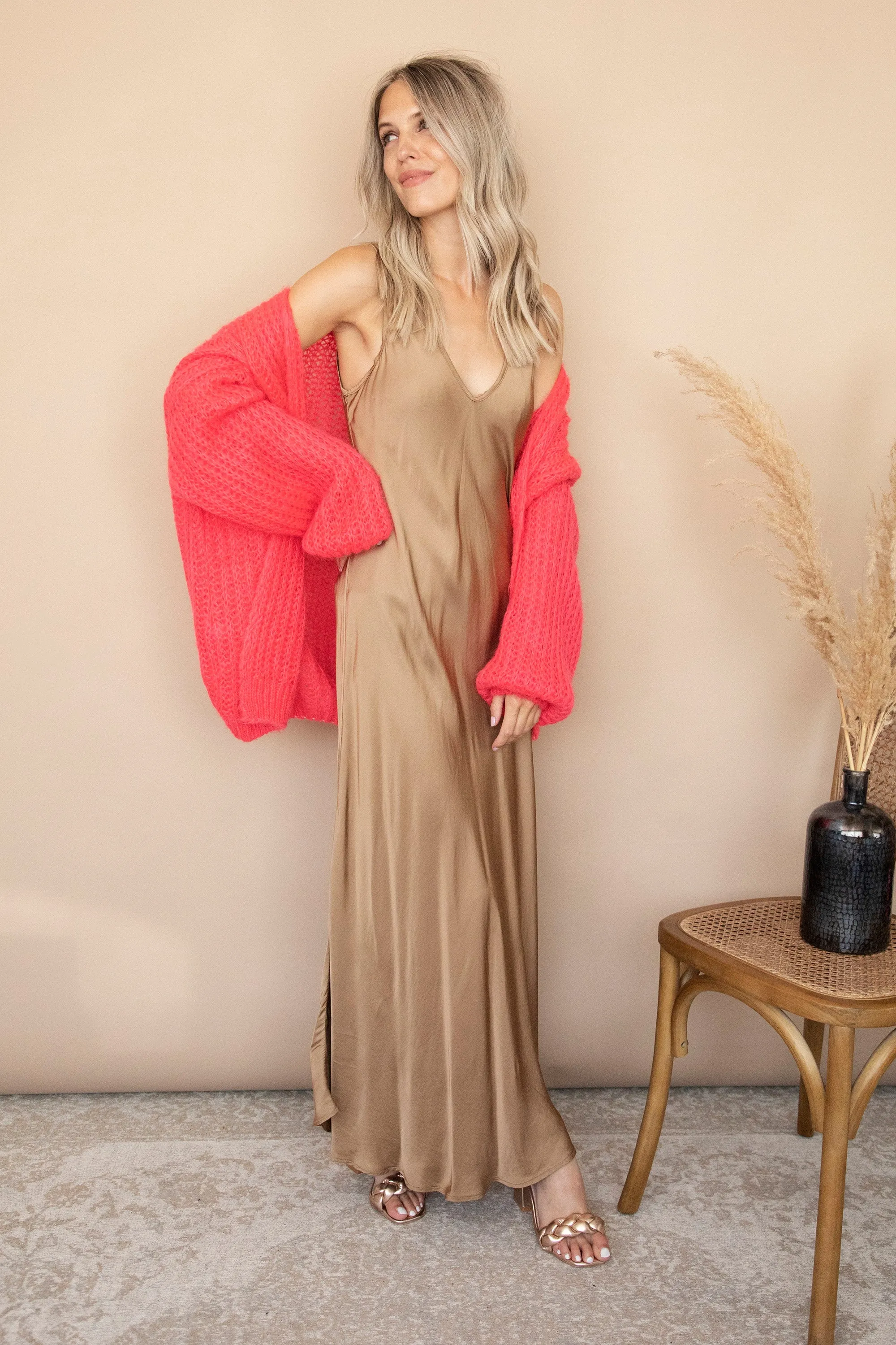 Silky Beauty Gold - Maxi Jurk