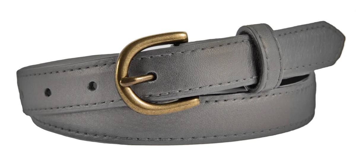 Soho Belt, (0.75") Antiqued Brass Buckle