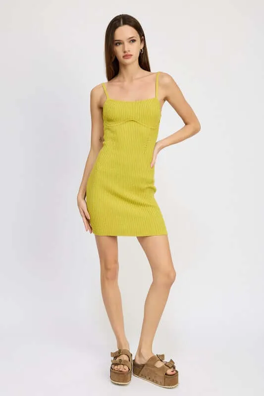 Spaghetti Strap Bodycon Midi Dress