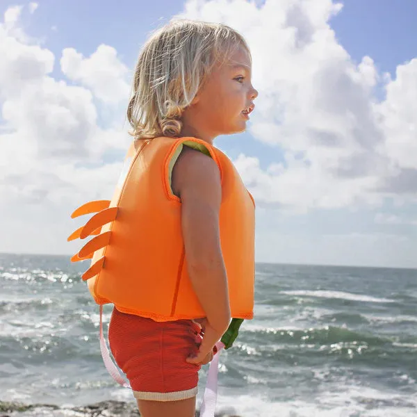 Sunnylife, Swim Vest, 1-2 Years, Neon Orange