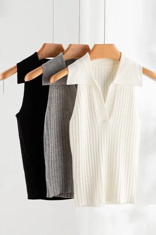 TA991 Sleeveless Sweater Knitted Vest