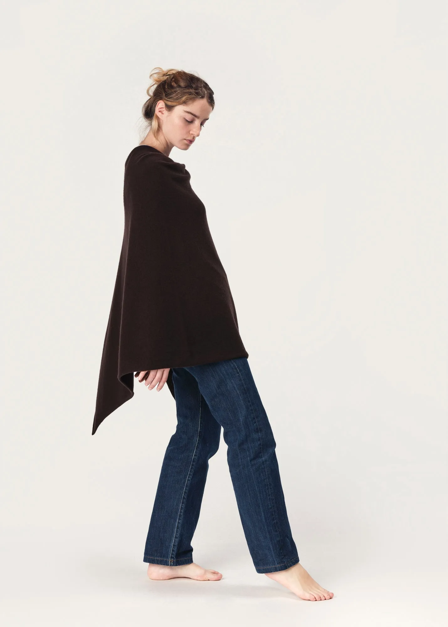 THE CLASSIC PONCHO | Dark Chocolate