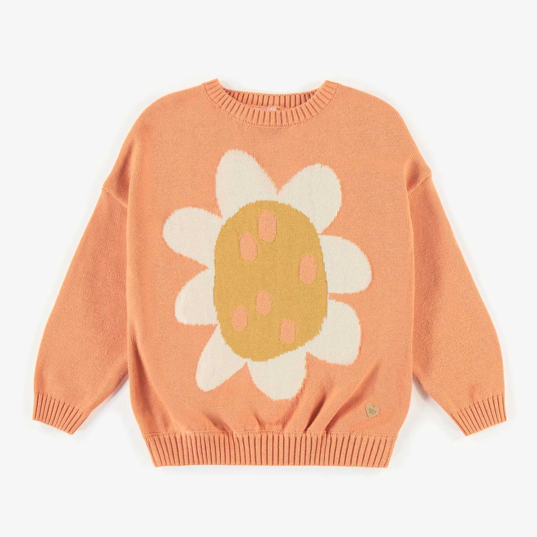 The DeeDee Flower Sweater - Orange - KIDS