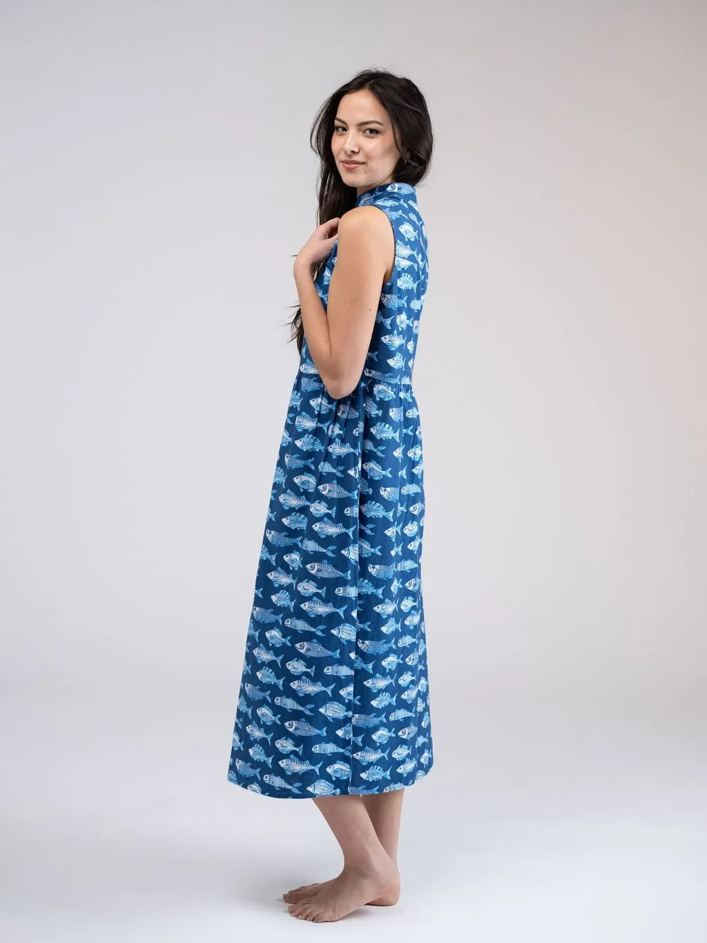 The Emily Dress | Navy Plenty of Fish