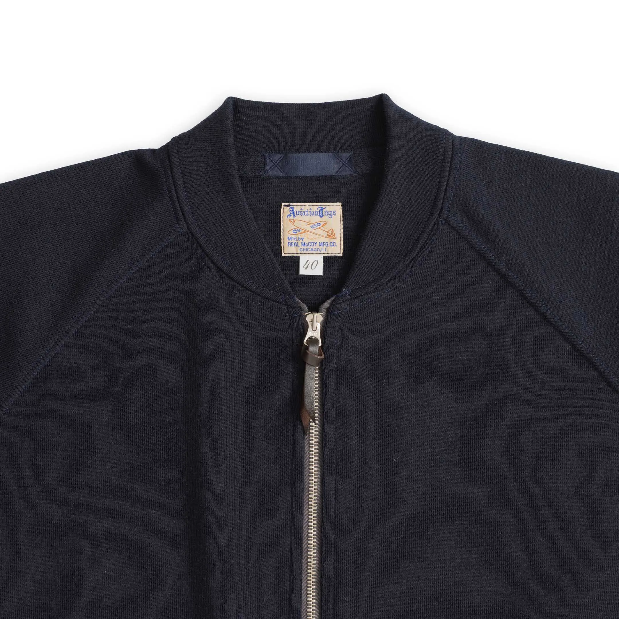 The Real McCoy's Winter Aviation Sweater Navy