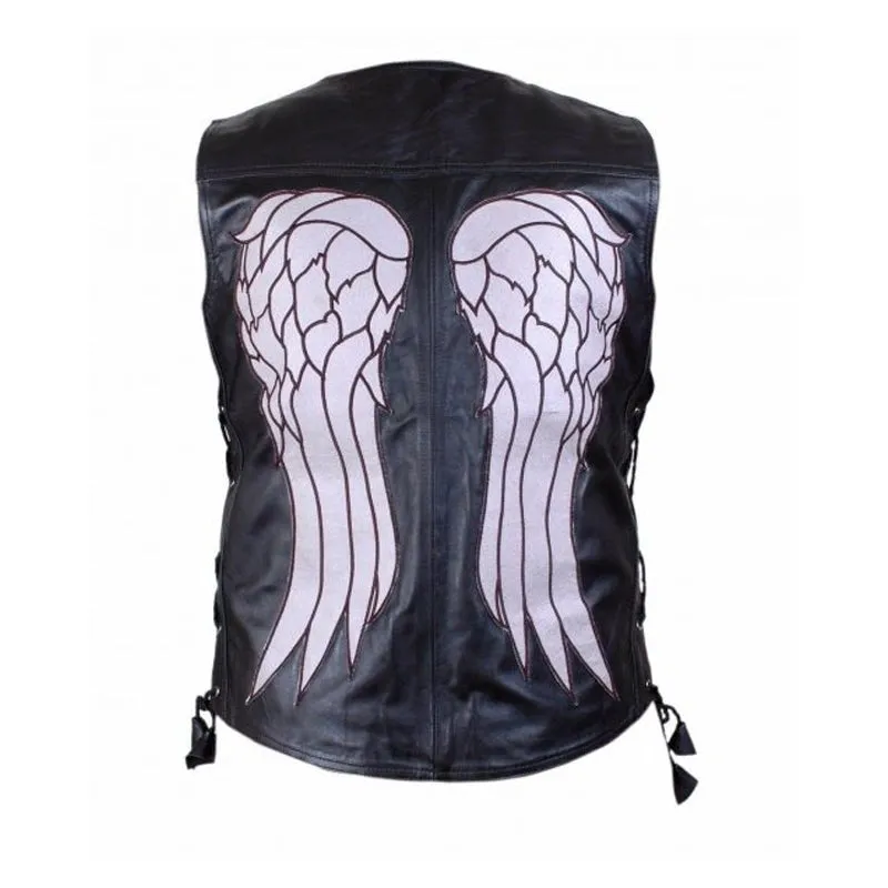 The Walking Dead Daryl Dixon Angel Wings Black Vest