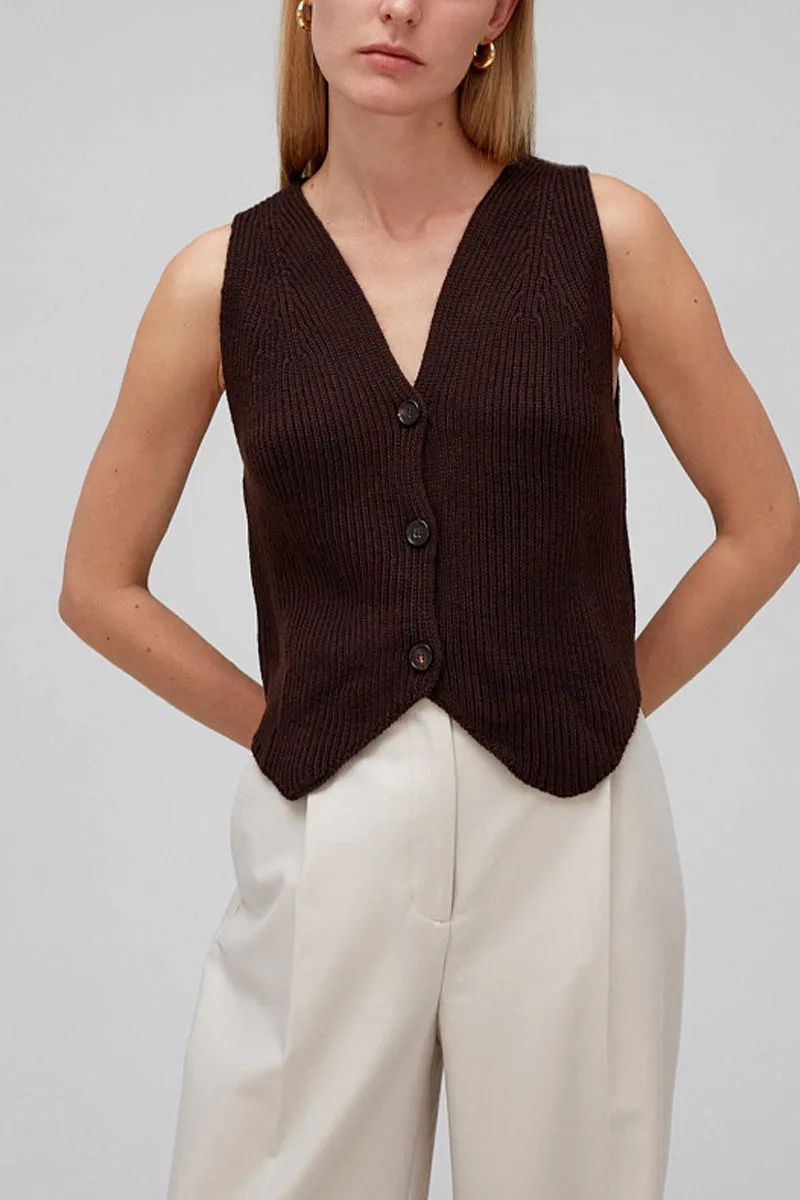 TJ0263 Knitted Vest Top