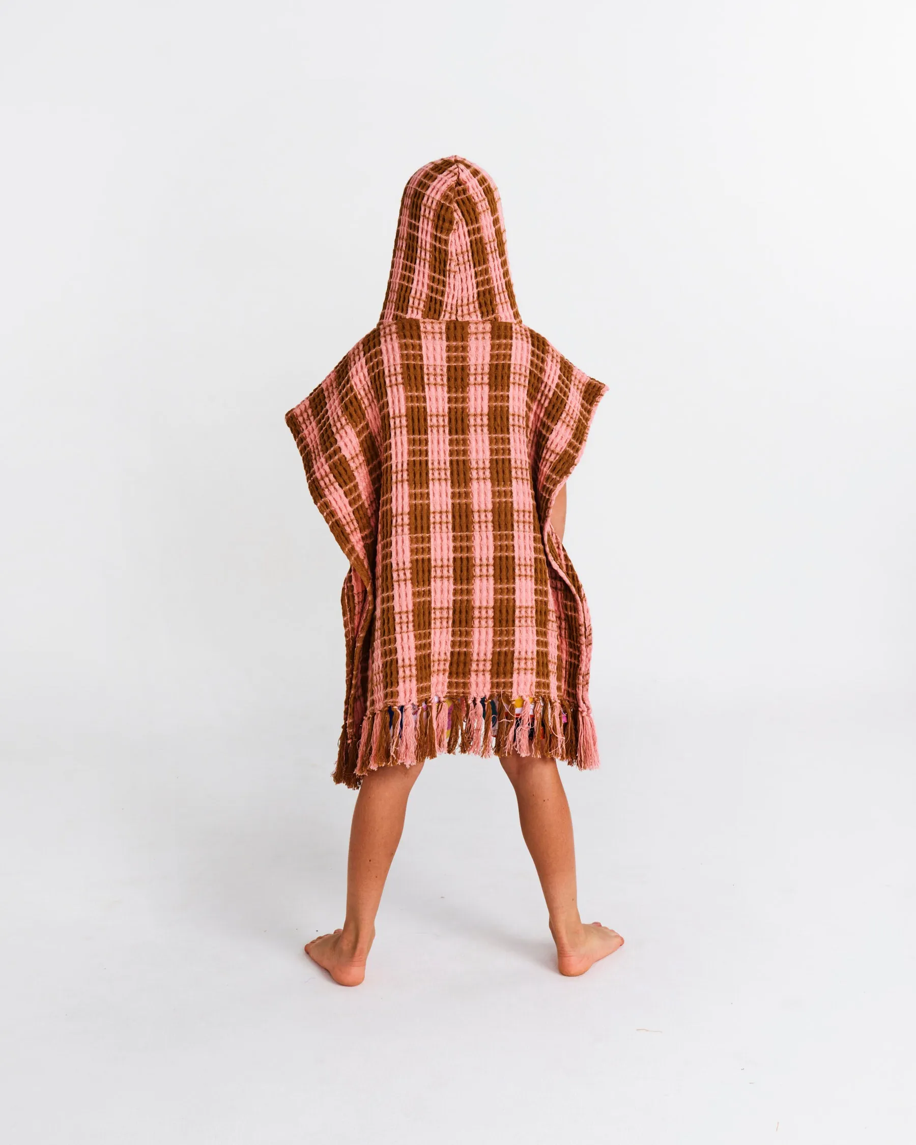 Toasted Marshmallow Kids Waffle Poncho