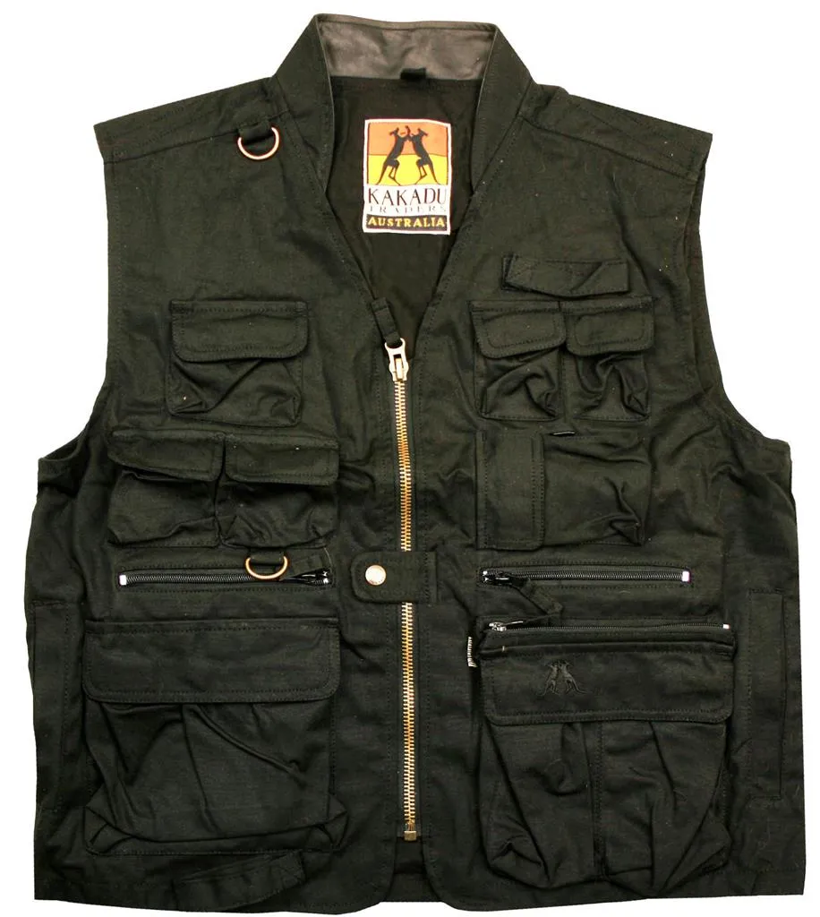 Traveller Multi-Pocket Oilskin Vest