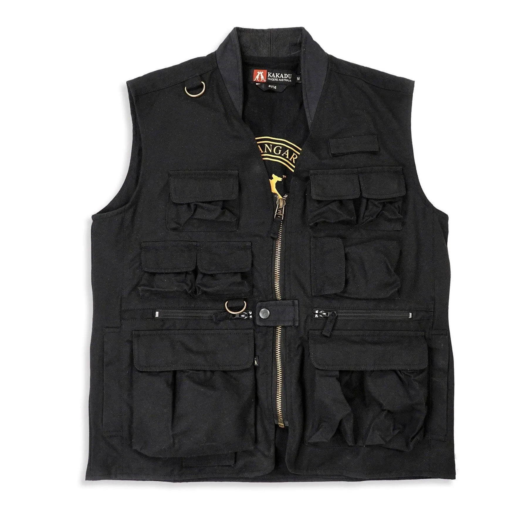 Traveller Multi-Pocket Vest in Black