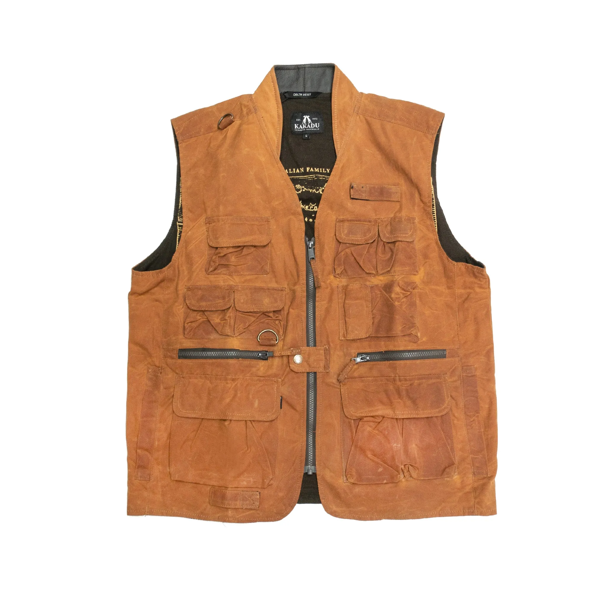 Traveller Multi-Pocket Vest in Bronze