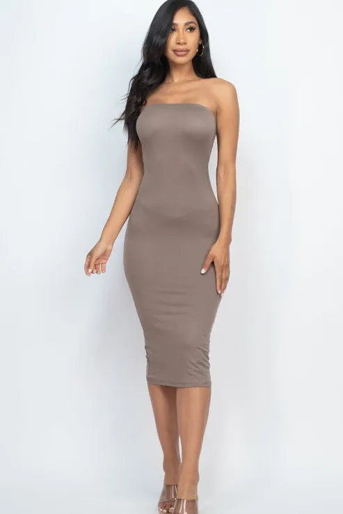 Tube Bodycon Midi Dress