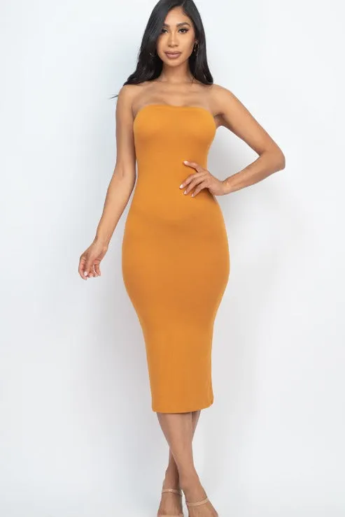 Tube Bodycon Midi Dress