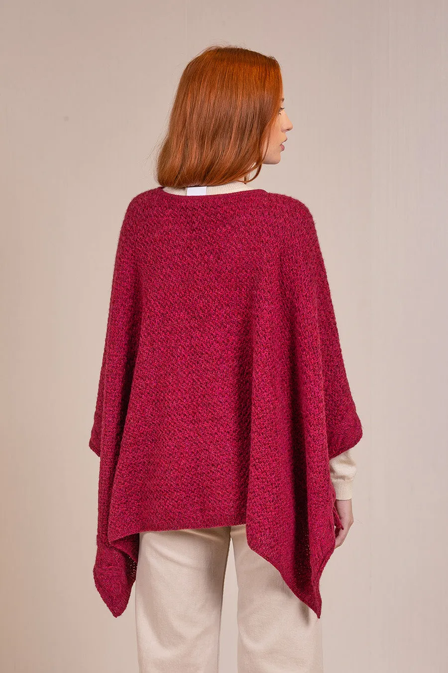 Valdivieso Poncho Baby Alpaca Color Fiamma