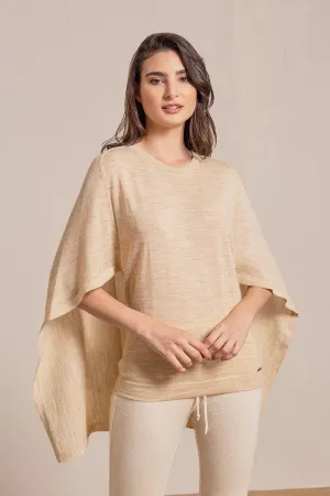 Vaya Poncho Baby Alpaca Color Cream