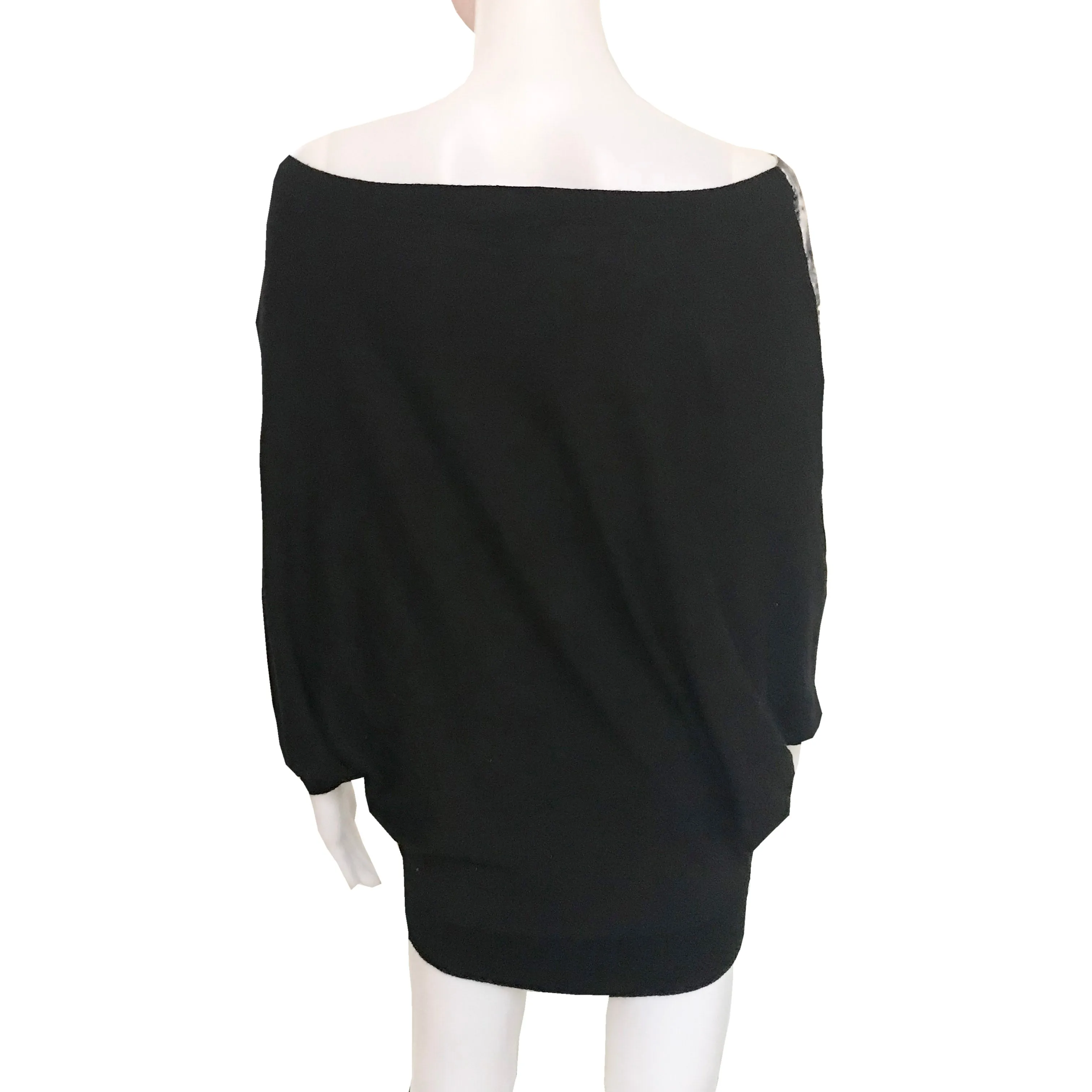 Vivienne Tam Off-The-Shoulder Sweater