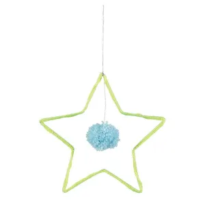 Wire and Wool Star Decoration