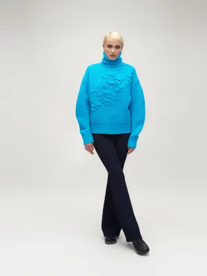 XENON knit sweater - aqua