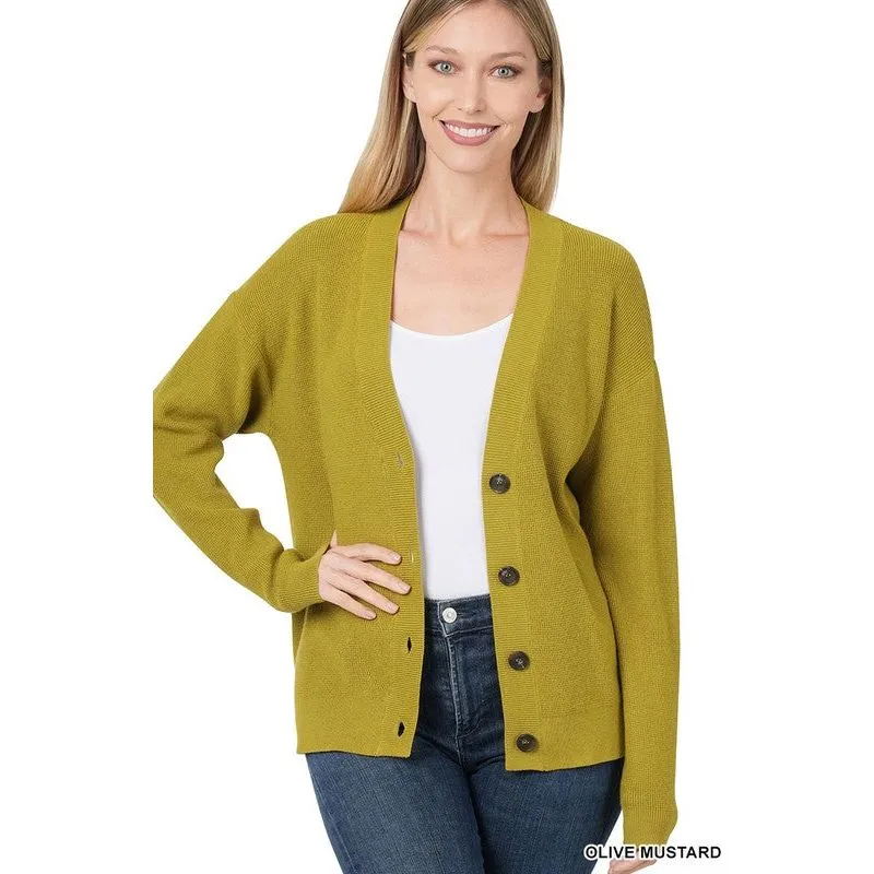 ZENANA VISCOSE CARDIGAN SWEATER