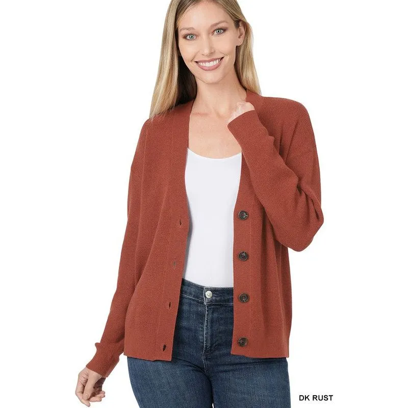 ZENANA VISCOSE CARDIGAN SWEATER